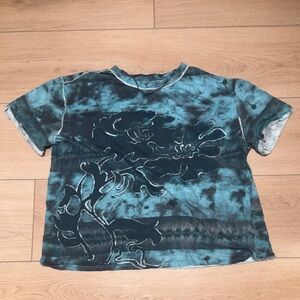 We The Free Teal and Black Camisole